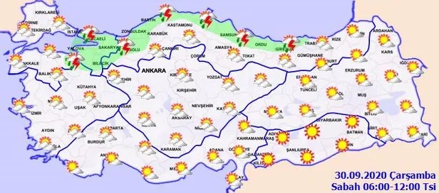 Hava Durumu Meteorolojiden Kuvvetli Yagis Uyarisi 30 Eylul Istanbul Da Hava Nasil Olacak Takvim