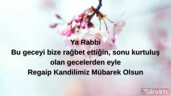 Regaip Kandili resimli mesajlar 2025 | Dualı, hadisli, anlamlı, en yeni ve kısa hayırlı kandiller sözleri - 12