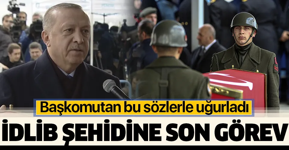 Başkan Erdoğan'dan İdlib şehidi Uzman Çavuş Emre Baysal'a son görev