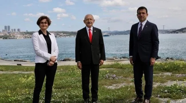 Canan Kaftancıoğlu, Kemal Kılıçdaroğlu ve Ekrem İmamoğlu
