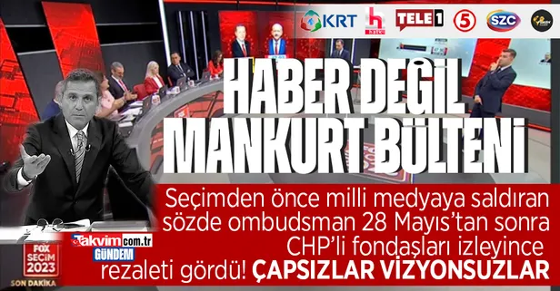 CHP'li fondaş medyaya kendi yandaşı bombaladı: "Vatandaşı iç politikaya hapsettiler dış basın yok! Haber değil şov bülteni"