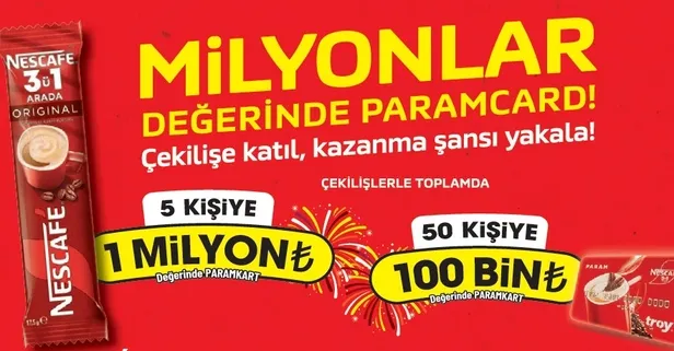 NESCAFE 3ü1 Arada Ulusal Kampanyası 1. dönem çekiliş sonuçları açıklandı