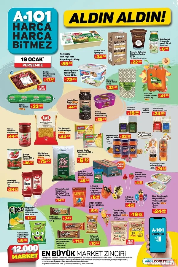 A101 aktüel ürünler kataloğu az evvel yayımlandı! Dev markalarda şok indirimler başladı! 24 Ocak A101 FİYAT LİSTESİ! Salça, bulgur, ciğer... - 9