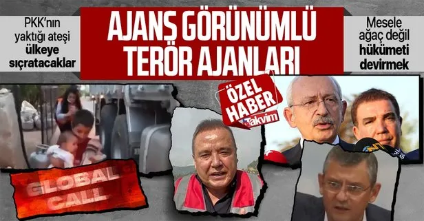 CHP’nin ajans görünümlü ajanları! PKK’nın başlattığı yangını sosyal medyadan körükleyerek ülkeyi yakma peşindeler