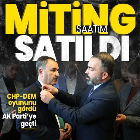 Bitlis’te CHP belediye başkan adayı Selim Soyugüzel partisinden istifa edip AK Parti’ye geçti: Miting saatim DEM’e satıldı!