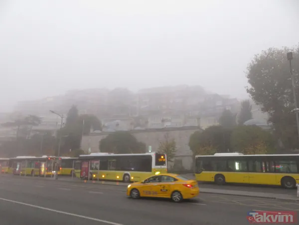 SON DAKİKA: İstanbul sis durumu! Megakent sis altında kayboldu - 29