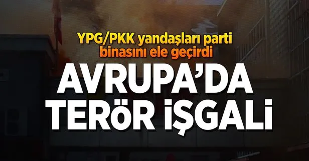 YPG/PKK yandaşları Almanya’da SPD binasını işgal etti