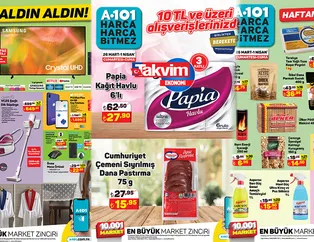 İndirimli ürünlerine reset atan zincir markette 6'lı halde satılmaya başlandı! 62,50'den 27,90'a düştü! A101'in aktüel kataloğu güncellendi!