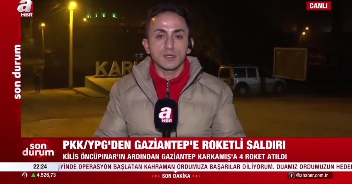 PKK/YPG'den Gaziantep'e roket saldırısı!