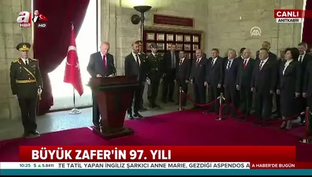 Başkan Erdoğan Anıtkabir özel defterini imzaladı! İşte Başkan Erdoğan'ın Anıtkabir Özel Defteri'ne yazdığı mesaj
