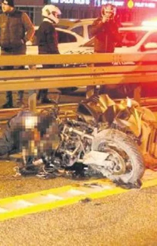 Metrobüs yolu kan gölü