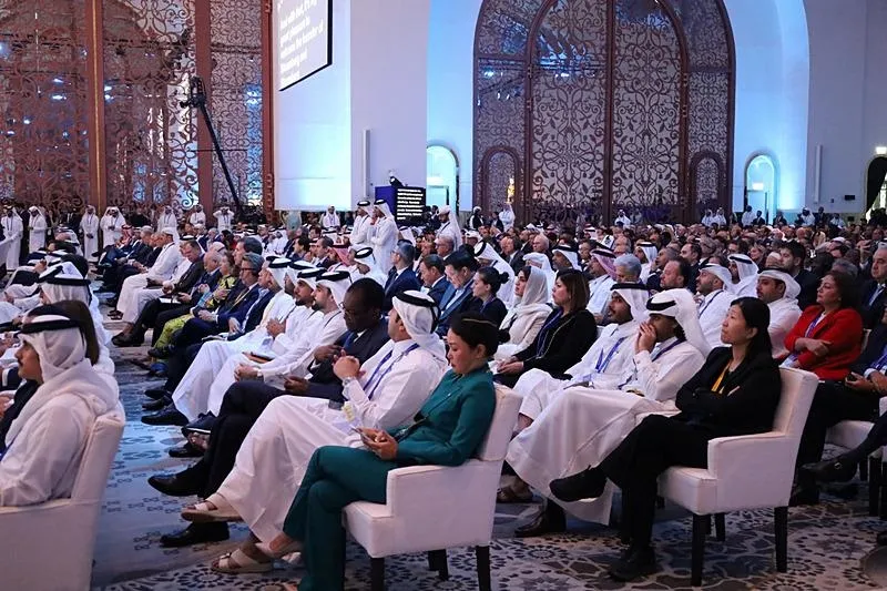 Hazine ve Maliye Bakanı Şimşek, Katar Ekonomi Forumu'na katıldı. (AA)