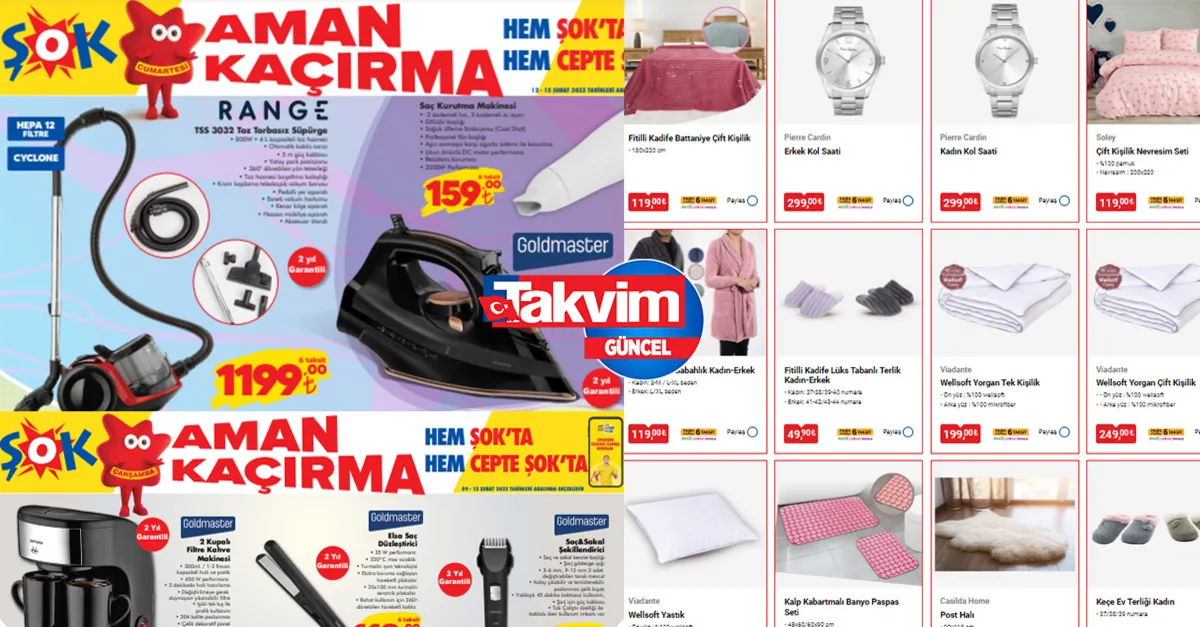 BİM ve ŞOK hafta sonu aktüel ürünler kataloğu yayında! 25 TL üzeri alışverişte 19 TL’ye düşüyor! Gıda ve teknolojik ürünlerde indirim başladı