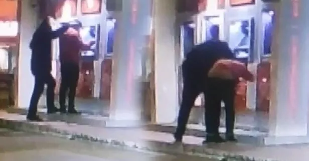 ATM önünde bıçaklı gasp dehşeti!
