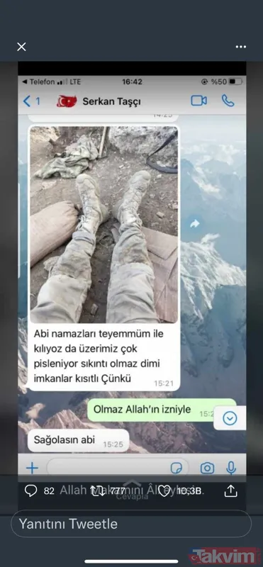 Pençe-Kilit şehidi Serkan Taşçı son yolculuğuna uğurlandı... Geriye o mesajı kaldı - 5