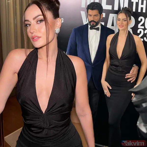 Fahriye Evcen aşka geldi eşi Burak Özçivit'i yere göğe sığdıramadı "Onu her haliyle seviyorum" GQ gecesine aşk dolu bakışlarla damga vurmuştu - 1