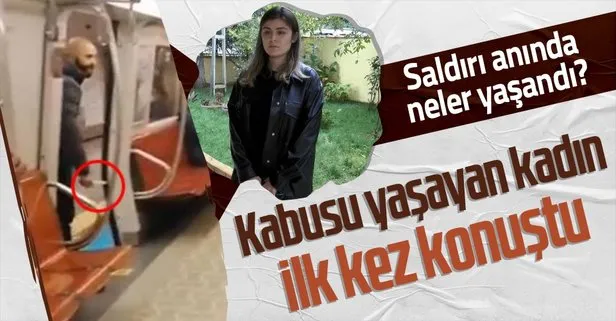 Metroda bıçakla tehdit edilen kadın konuştu