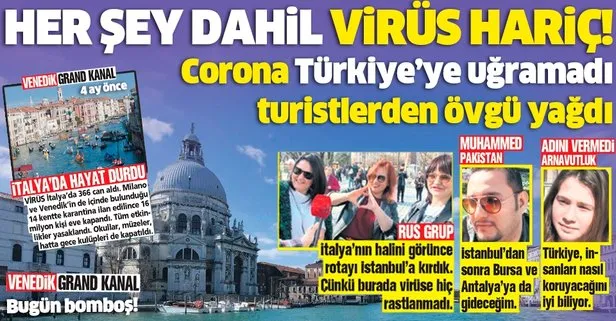 Corona virüsü Covid-19 Türkiye’ye uğramadı, turistlerden övgü yağdı: Türkler çok iyi tedbir aldı