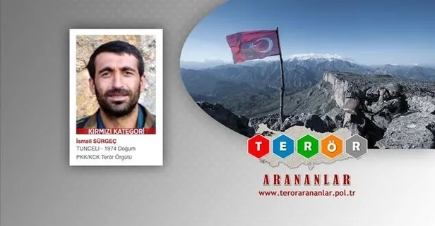 SON DAKİKA: Tunceli’de, kırmızı listedeki PKK’lı İsmail Sürgeç etkisiz hale getirildi