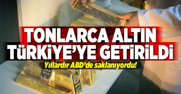 ABD'de saklanan tonlarca altın Türkiye'ye getirildi-1