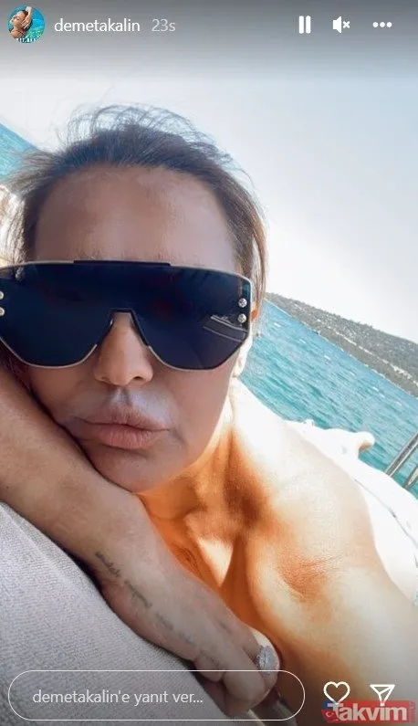 Bikini üstünü çıkarıp poz vermişti! Demet Akalın o paylaşımlarına yenisini ekledi! Sere serpe uzanan Demet sosyal medyayı salladı - 8