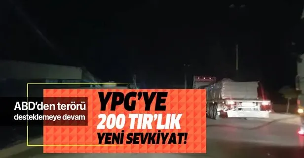 ABD'den YPG'ye 200 TIR'lık yeni sevkiyat!
