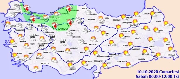 HAVA DURUMU | Meteorolojiden o illere sağanak uyarısı | 10 Ekim İstanbul'da hava nasıl olacak?-2