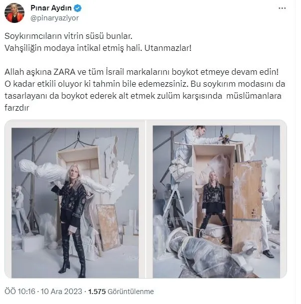 Dünya katil İsrail'in Gazze'deki soykırımını konuşurken giyim markası Zara alay etti! Siyonizme hizmete tepkiler çığ gibi! Zara'dan açıklama-12
