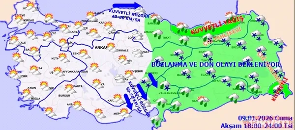Meteoroloji’den 27 ile sarı kod uyarısı: Hafta sonu kar yağacak mı? Sert fırtına ve sağanak o bölgede etkili olacak - 23