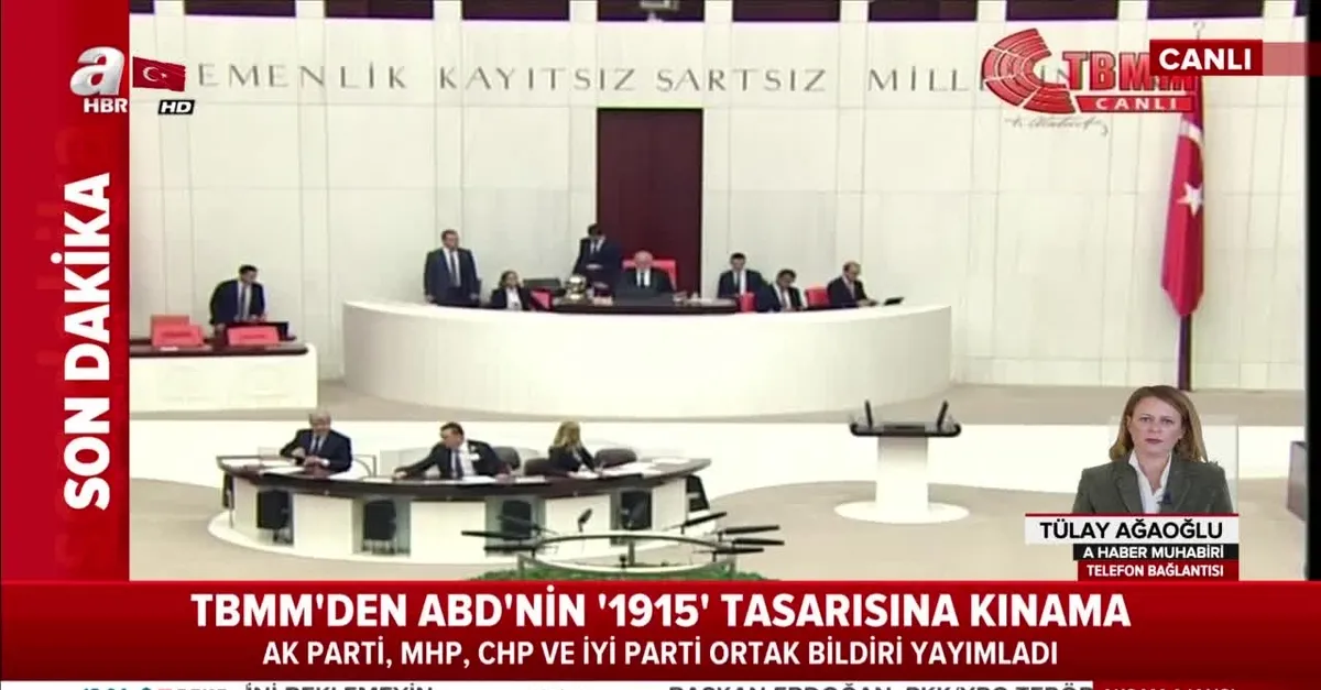 TBMM'den ABD'ye ortak tepki