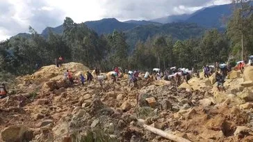 Papua Yeni Gine’de heyelan: 2 binden fazla kişi toprak altında kaldı