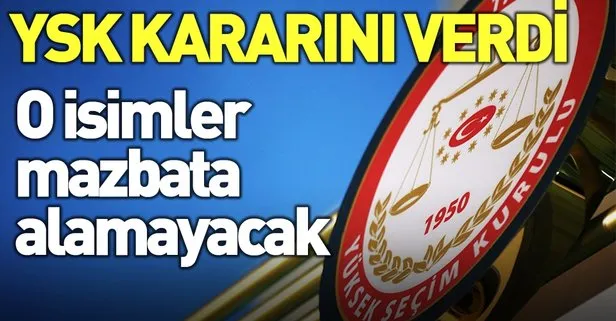 Son dakika: KHK’lı başkanlar mazbata alamayacak