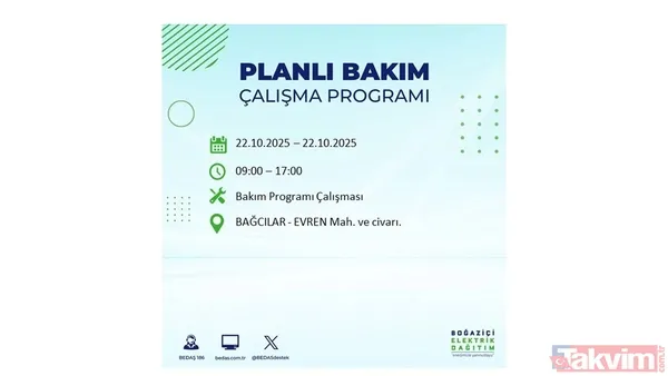 İstanbul elektrik kesintisi: 23 ilçe için saat verildi! BEDAŞ duyurdu - 7