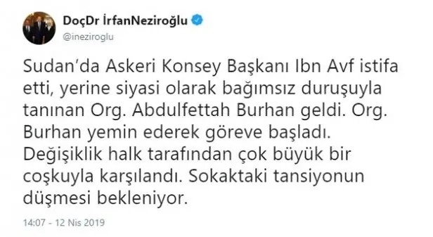 Sudan Askeri Geçiş Konseyi Başkanı Avad bin Avf görevinden ayrıldı-1