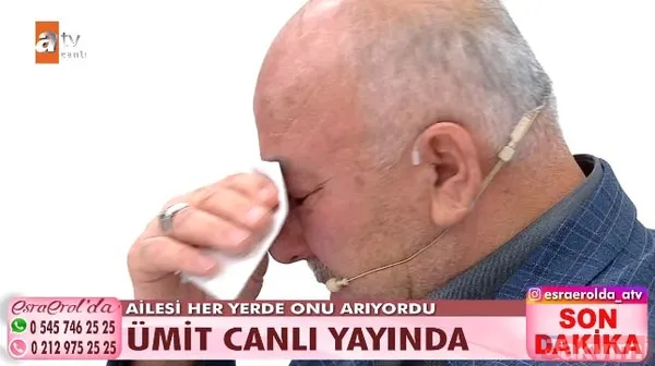 Canlı yayında korku dolu anlar: Baba Erez fenalaştı! Kayıp oğulları Ümit ise Esra Erol'da bulundu - 3