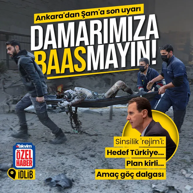 Sinsilik rejimi! Masadan kaçan Esadın İdlibteki 2.5 milyon kişiyi Türkiyeye göçe zorlama planı... Ankaradan Şama son uyarı