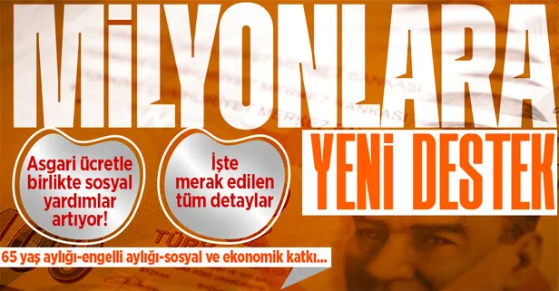 Milyonlara yeni destek! Ocak'ta sosyal yardım tutarları yükseliyor! 65 yaş aylığı, engelli aylığı, sosyal ve ekonomik destek...