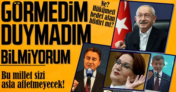 Son dakika: Hadsiz 104 amiralin skandal bildirisine muhalefetten tek ses yok!-1