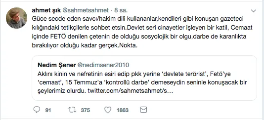 Aynı koğuşta yatan Nedim Şener ile Ahmet Şık birbirine girdi!-3
