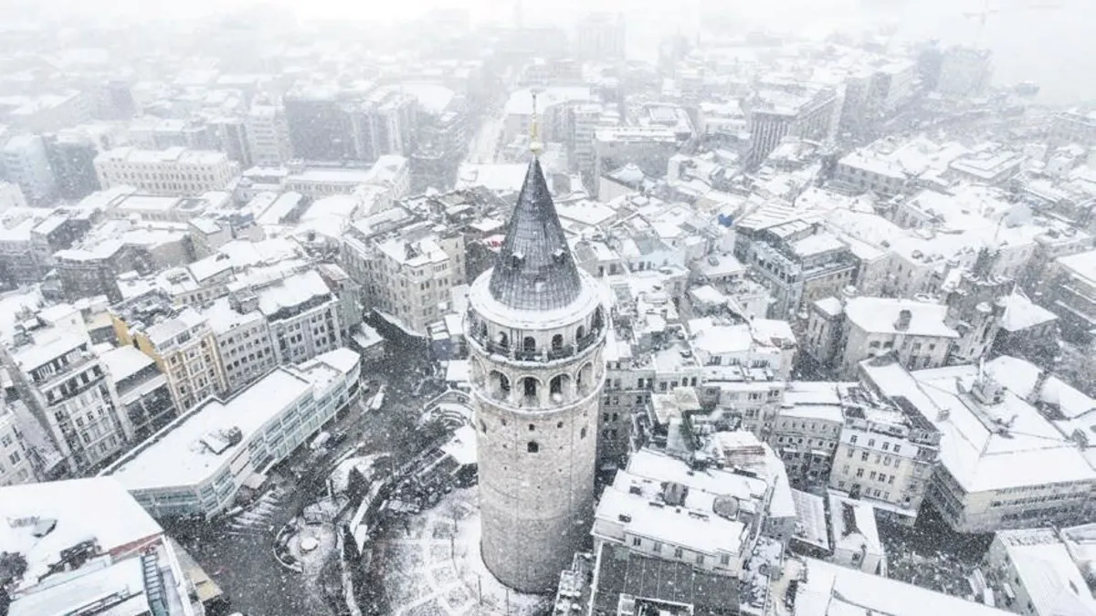 Sibirya'dan gelen Atlas Fırtınası İstanbul'u dondurdu!