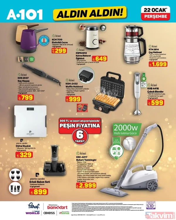 A101 aktüel 22 Ocak 2026 kataloğu yayınlandı! Beyaz eşya, temizlik malzemeleri ve gıda ürünlerinde kampanya - 15