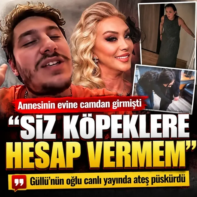 Annesinin evine camdan girdi, canlı yayında patladı! Güllü’nün oğlu Tuğberk’ten zehir zemberek sözler: Siz köpeklere hesap verecek halim yok