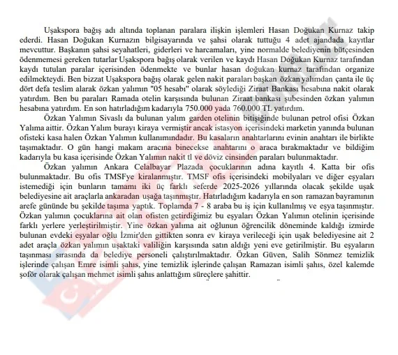 Özkan Yalım dosyasında makam şoförünün ifadesi ortaya çıktı: 750 bin TL çanta para ve VIP araç detayı | Belediye parasıyla sevgiliye halı-8