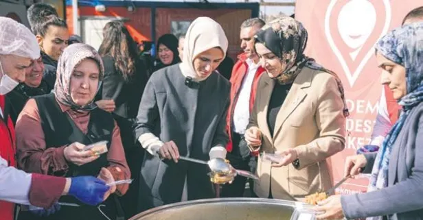 KADEM Mütevelli Heyet Başkanı Sümeyye Erdoğan Bayraktar depremzedelerle bir araya geldi: Şimdi iyileşme zamanı