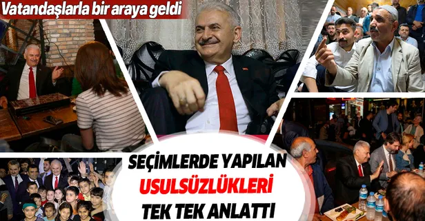Binali Yıldırım, İstanbul Avcılar'da vatandaşlarla bir araya geldi