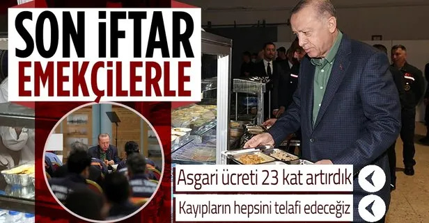 Başkan Recep Tayyip Erdoğan işçilerle yaptığı iftar buluşmasının ardından konuştu