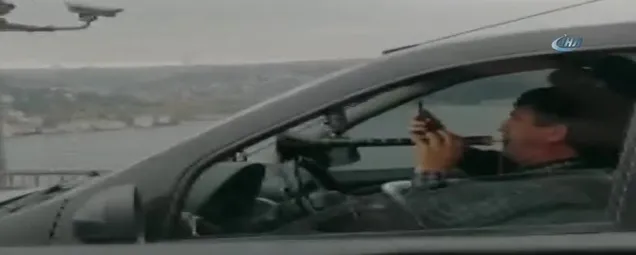 FSM Köprüsünde zurnalı trafik canavarı