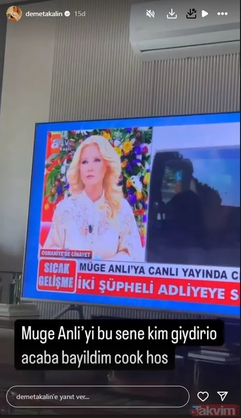 Demet Akalın’dan Müge Anlı'ya iltifat! Program başlar başlamaz paylaşıp sordu: “Müge Anlı’yı kim giydiriyor?” - 9