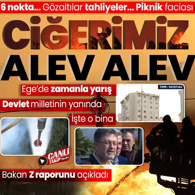 Manisa, Aydın, İzmir, Bolu, Muğla... Alevlere havadan ve karadan müdahale | Gözaltılar, tahliyeler, anız ve piknik faciası