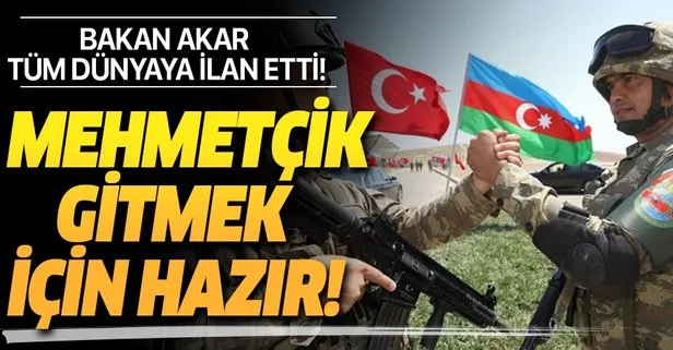 Milli Savunma Bakanı Hulusi Akar’dan Azerbaycan tezkeresi hakkında flaş açıklama!